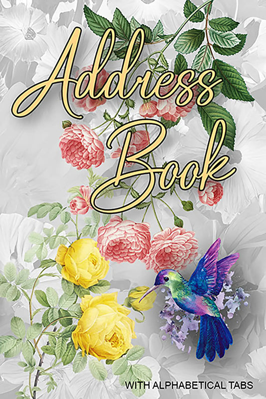 A5 address book with A–Z tabs – organiser for contacts, phone numbers, emails, and birthdays, perfect for home or office use